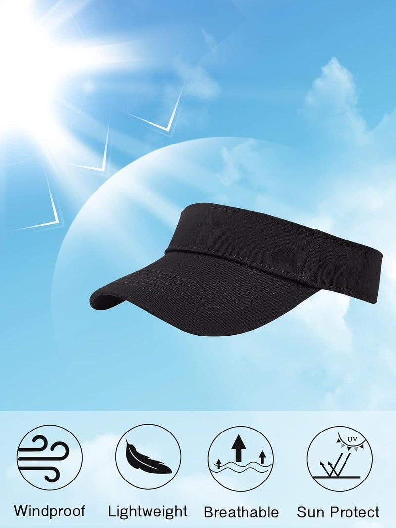 Zando Sun Visor Hats for Women - Sports Quick Dry Adjustable Unisex Cap for Golf Tennis Pickleball Vacation Outfit for Beach - Image 3